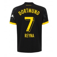 Billiga Borussia Dortmund Giovanni Reyna #7 Borta fotbollskläder 2023-24 Kortärmad